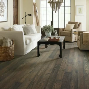 Hardwood in a living room | The Flooring Center